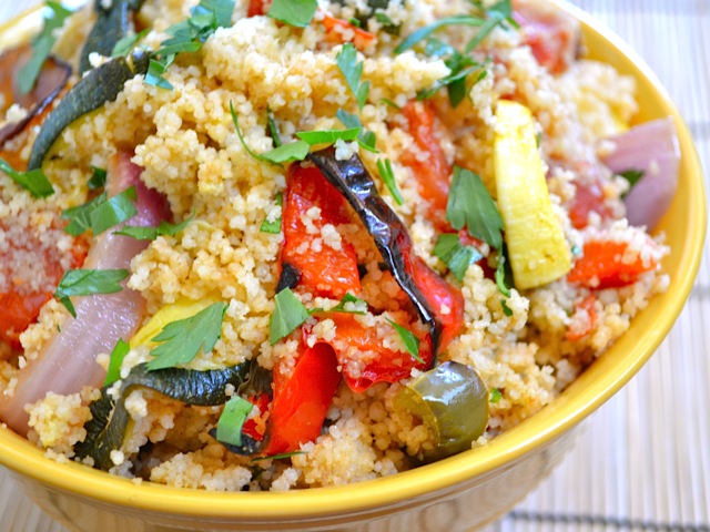 Gingery Shrimp and Couscous